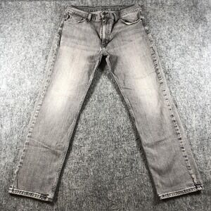 Levis 511 Jeans Mens 38x32 Gray Slim Fit Tapered Denim Pants